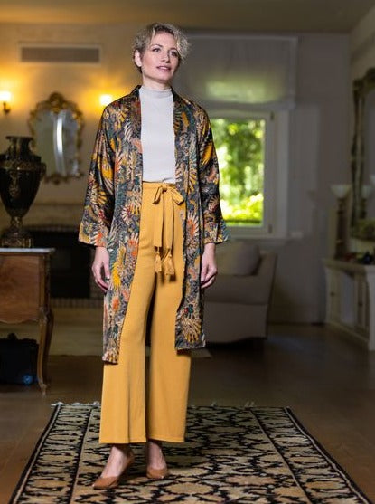 Campari brown-orange Kimono